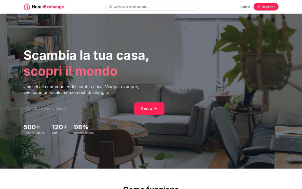 Screenshot HomeExchange